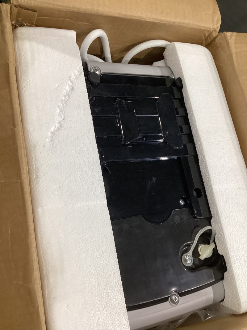 Condition photo showing Good Condition for countertop ice cube maker machine with external water tank,16pcs/5mins,34lbs/day,2 ways to add water,portable compact small ice maker with self-cleaning,perfect for home/kitchen/camping/rv grey