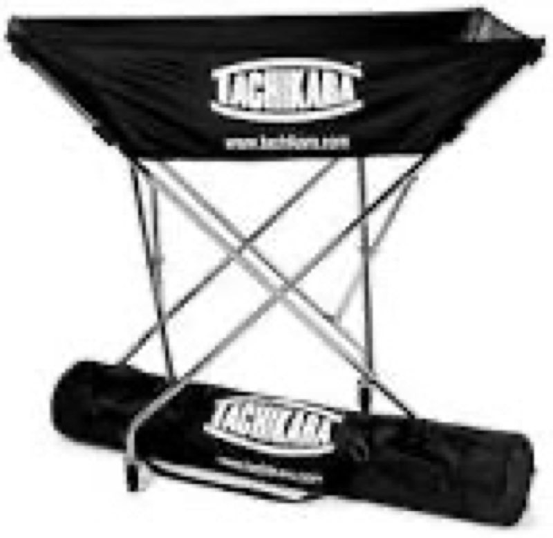 Tachikara Collapsible Hammock Ball Cart with Nylon Carry Bag Black
