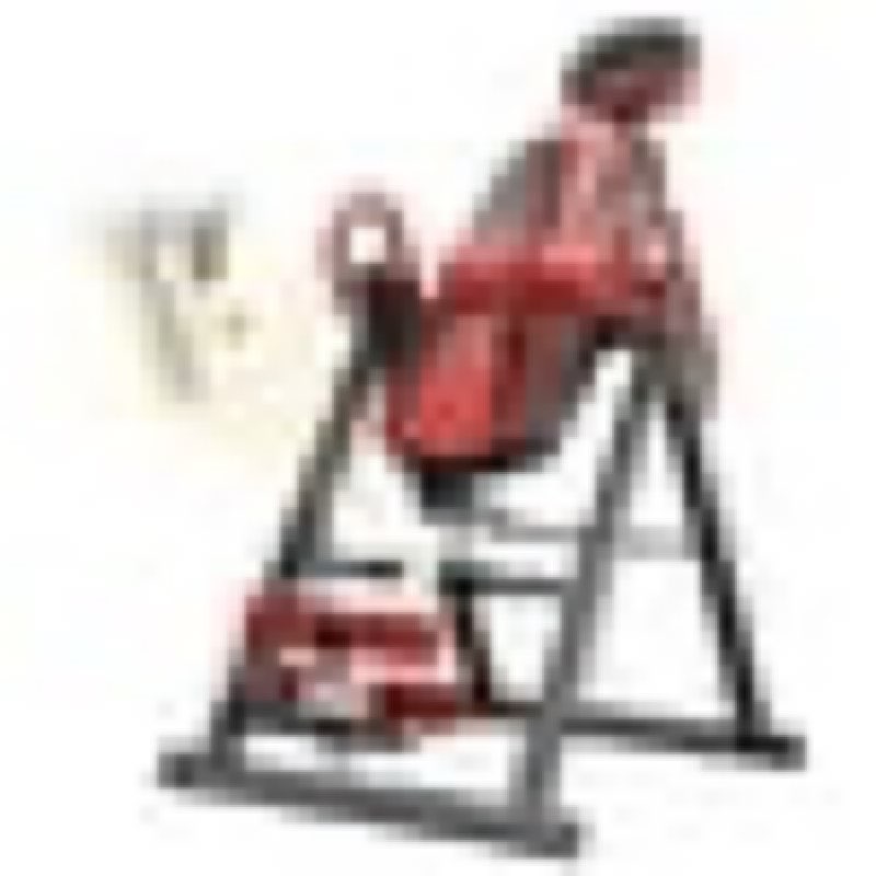 Heavy Duty Inversion Table, 300lb Capacity Back Therapy Reflexology with Adjustable Foldable Stretcher Machine Protective Belt, Dprodo Table, Red 