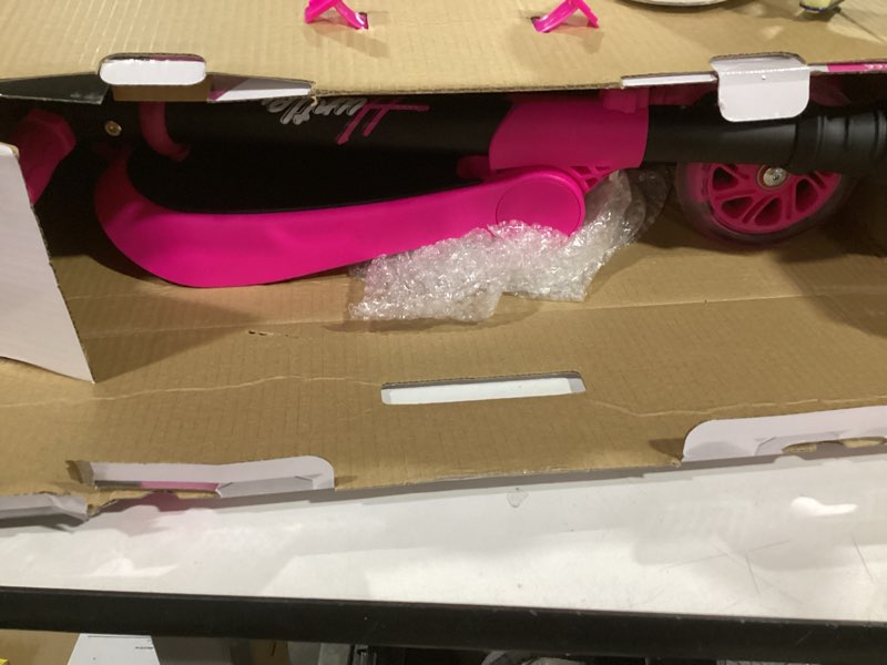 Condition photo showing Good Condition for Hurtle 3-Wheeled Scooter for Kids - Wheel LED Lights, Adjustable Lean-to-Steer Handlebar, and Foldable Seat - Sit or Stand Ride with Brake for Boys and Girls Ages 1-14 Years Old