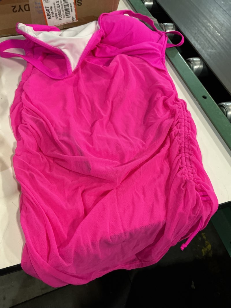 Condition photo showing Good Condition for size l uodsvp women's one piece swimsuits tummy control ruched push up paded swimwear halter spaghetti strap bathing suit
