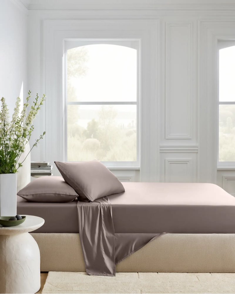 Quince Organic Gray Brown Sheets