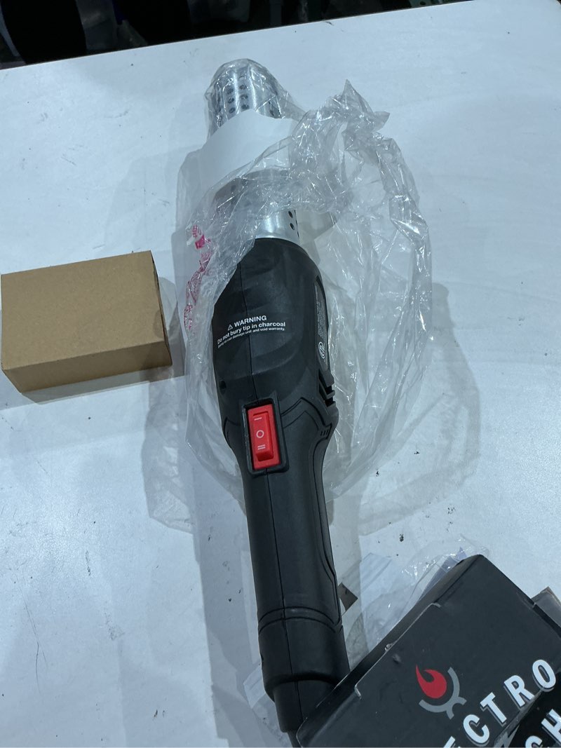 Condition photo showing As Is for wagner electro-torch c900085 fire starter, charcoal starter and lighter, bbq smoker, grill starter, chemical free heated air with built-in blower