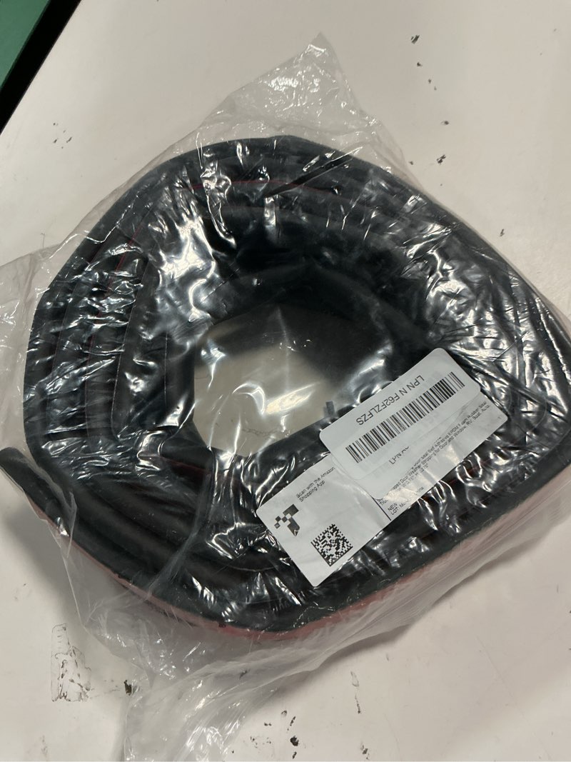 Condition photo showing Good Condition for 26 feet weather stripping door seal self adhesive epdm foam rubber seal strip d-shaped door weather stripping for door and window, rv, boat, auto, truck, marine, w:0.75"; h:0.375" 26 feet black
