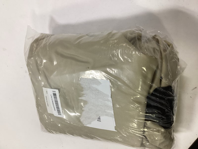 Condition photo showing New/Like New for RICHIE Outdoor Patio Furniture Cover - Heavy Duty Waterproof 600D Tough Canvas Protector for Square Table Cover, All-Season Dining Table and Chair Cover (54L x 54W x 28H Inch) Square-54"(L)x54"(W) Beige & Brown