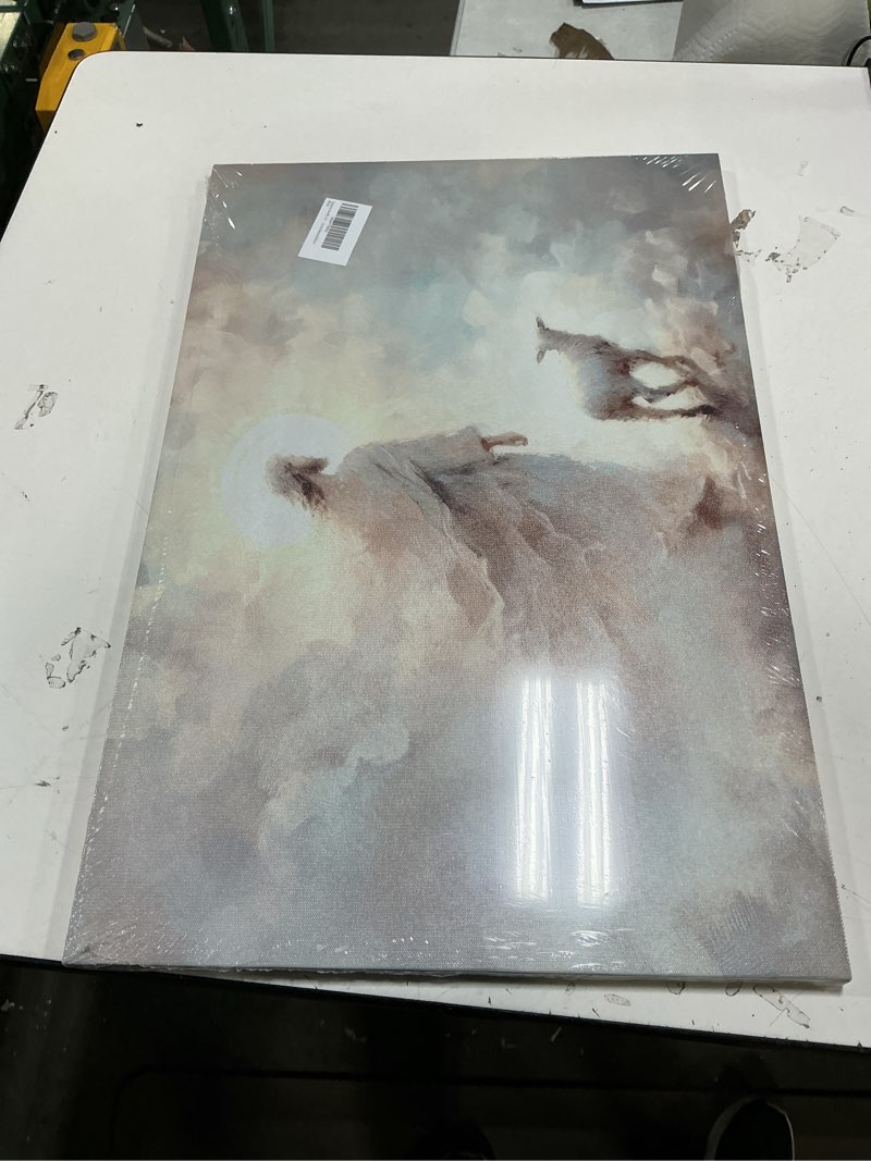 Condition photo showing New/Like New for Yaasmolaa Jesus Wall Art Boho Jesus And Lamb Canvas Wall Art Scripture Wall Art Religious Wall Decor Christian Canvas Wall Art Prints Home Decor for Bathroom Living Room Kitchen Bedroom 24x16inch #01 24"L x 16"W