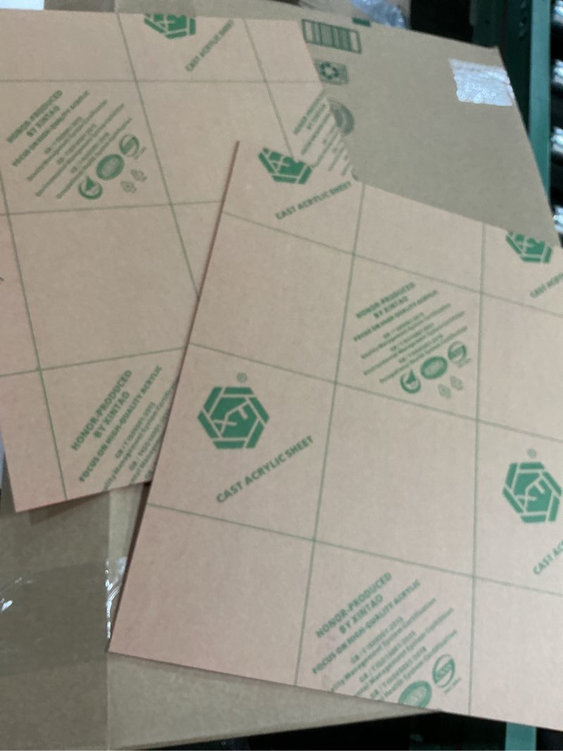 Condition photo showing Good Condition for 2 Pack 16'' x 20'' Opaque Pink Acrylic Sheet, 3mm Thick Acrylic Plastic Sheet Plexiglass Board for Laser Cutting and DIY Craft Projects 16'' x 20'' Opaque Pink 2