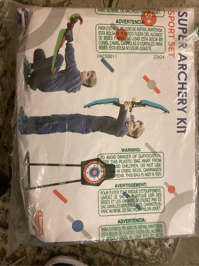 Condition photo showing Good Condition for springflower 2 bow and arrow sets with led light-up,2 foam dart guns for kids 5 6 7 8 9 10+ years old, archery set with standing target for boys & girl, ideal gift blue