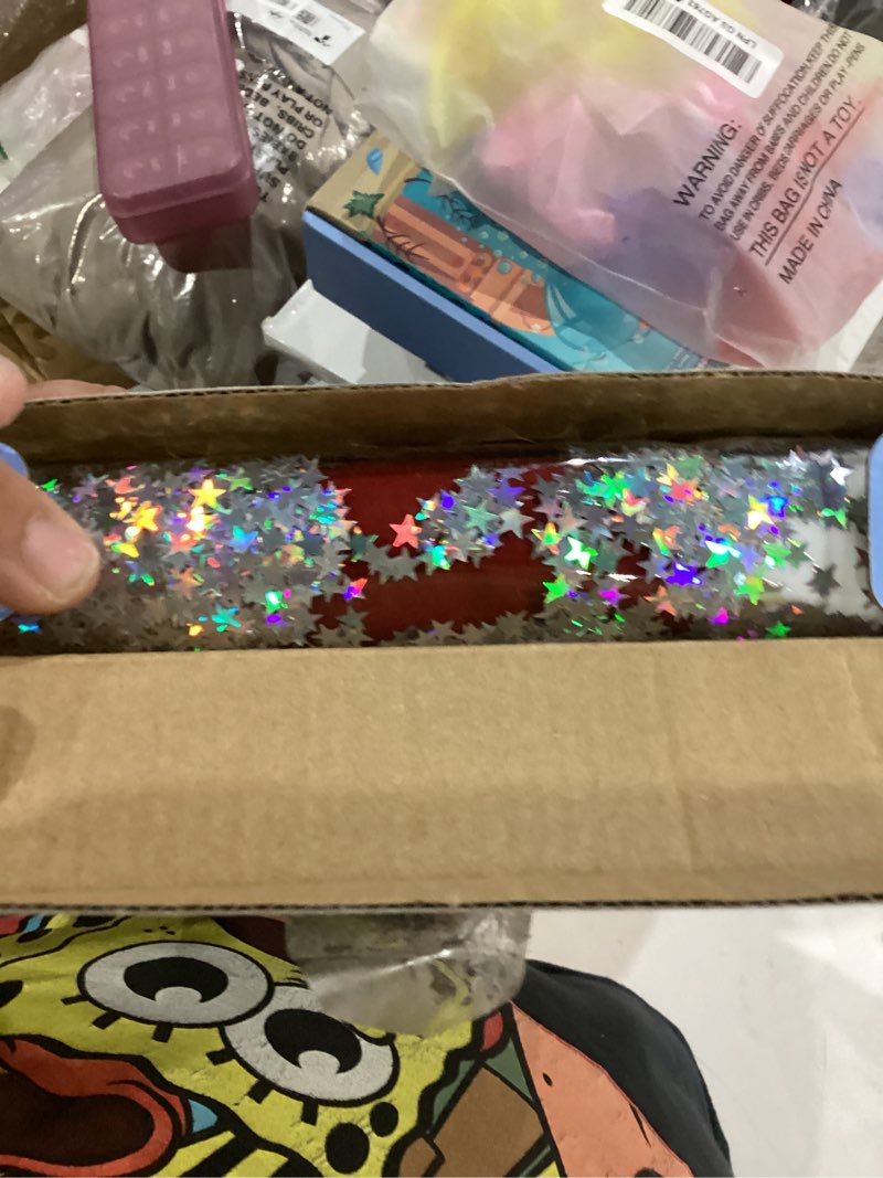 Condition photo showing Good Condition for poza inflatable usa pool float - luxurious fun lounger filled with sparkle silver stars confetti, cool usa flag design water swimming pool floaties for beach, lake & pool usa tube 36"