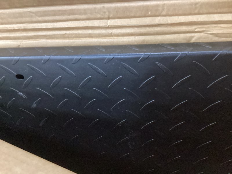 Condition photo showing Good Condition for 5~8" Adjustable Door Threshold Ramp with Detachable Handles, Wheelchair Ramp for Stairs/Scooters/Walkers/Home Steps(29.5" L*39.4" W, Max 500LBS Loading) Ramp 39.4"W*29.5"L