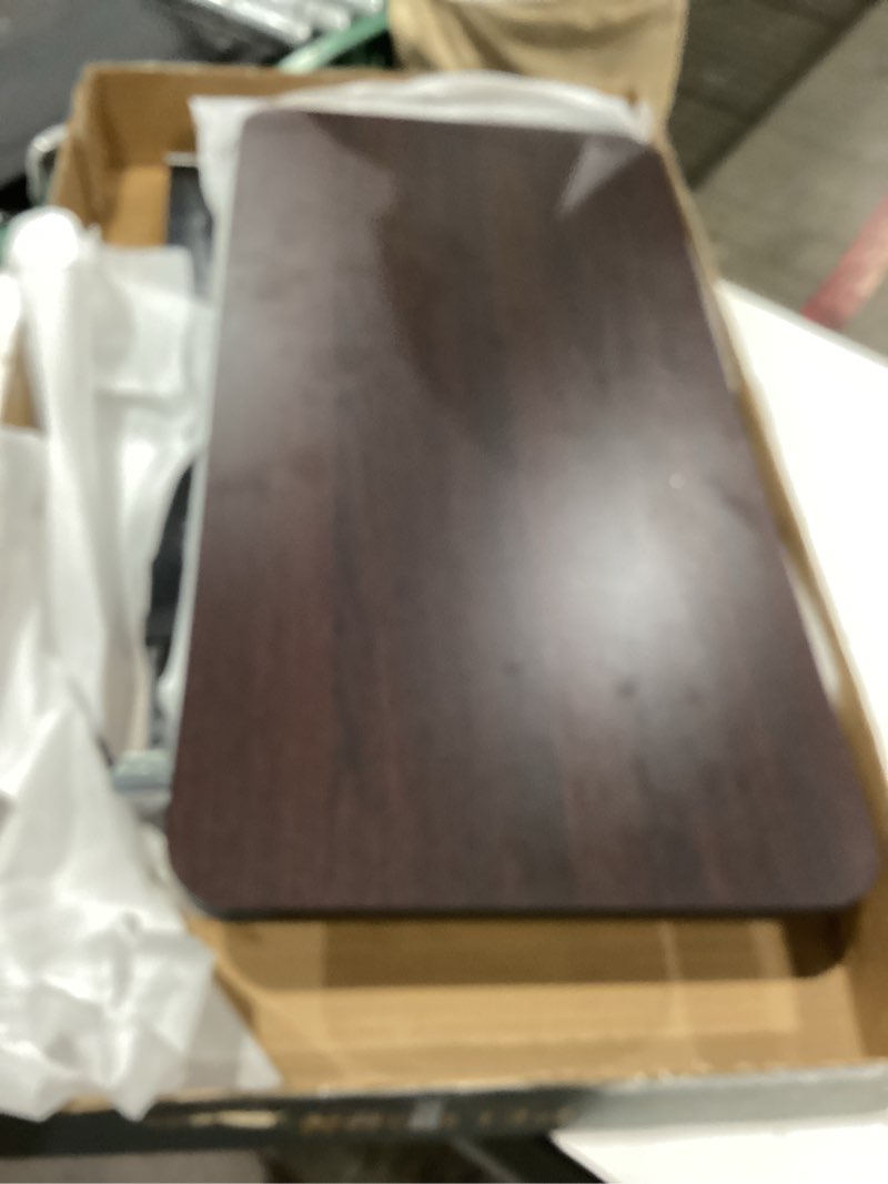 Condition photo showing As Is for pelegon tray table, 360° swivel table for recliner, adjustable height with x-large table for eating and laptop, tv trays for couches & chairs with ergonomic stand assist safety handle for elderly