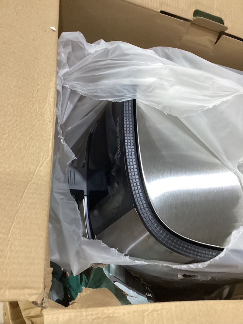 Condition photo showing Good Condition for **not tested** chefman air fryer 8 qt | turbofry® 4-in-1 with 450°f hi-fry option for crispier results | bake, dehydrate, frozen | xl nonstick dishwasher-safe basket | stainless steel