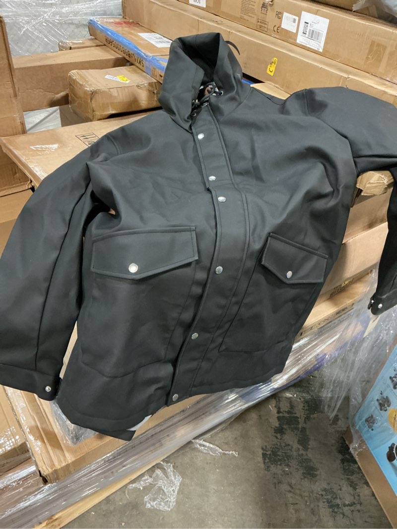 Condition photo showing Good Condition for Levi's Men's Rubberized Rain Parka Jacket XX-Large Black