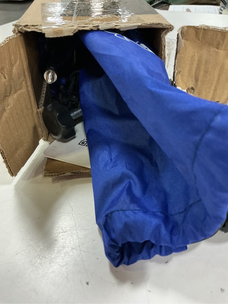 Condition photo showing Good Condition for ammsun xl chair umbrella with universal clamp adjustable 47 inches and 360-degree swivel upf 50+, portable clamp on camping or beach chair, stroller, wheelchair, golf cart, blue, 2 pack blue-2 pack 2