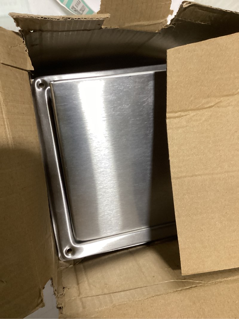 Condition photo showing Good Condition for calimaero® HWG 4" Outdoor Dryer Vent Cover – Stainless Steel Exhaust Fan Cover for Walls – Weatherproof Wall Vent Hood for Standard Ventilation Pipes & Basements – High Airflow Exterior Vent Cover 4 Inch