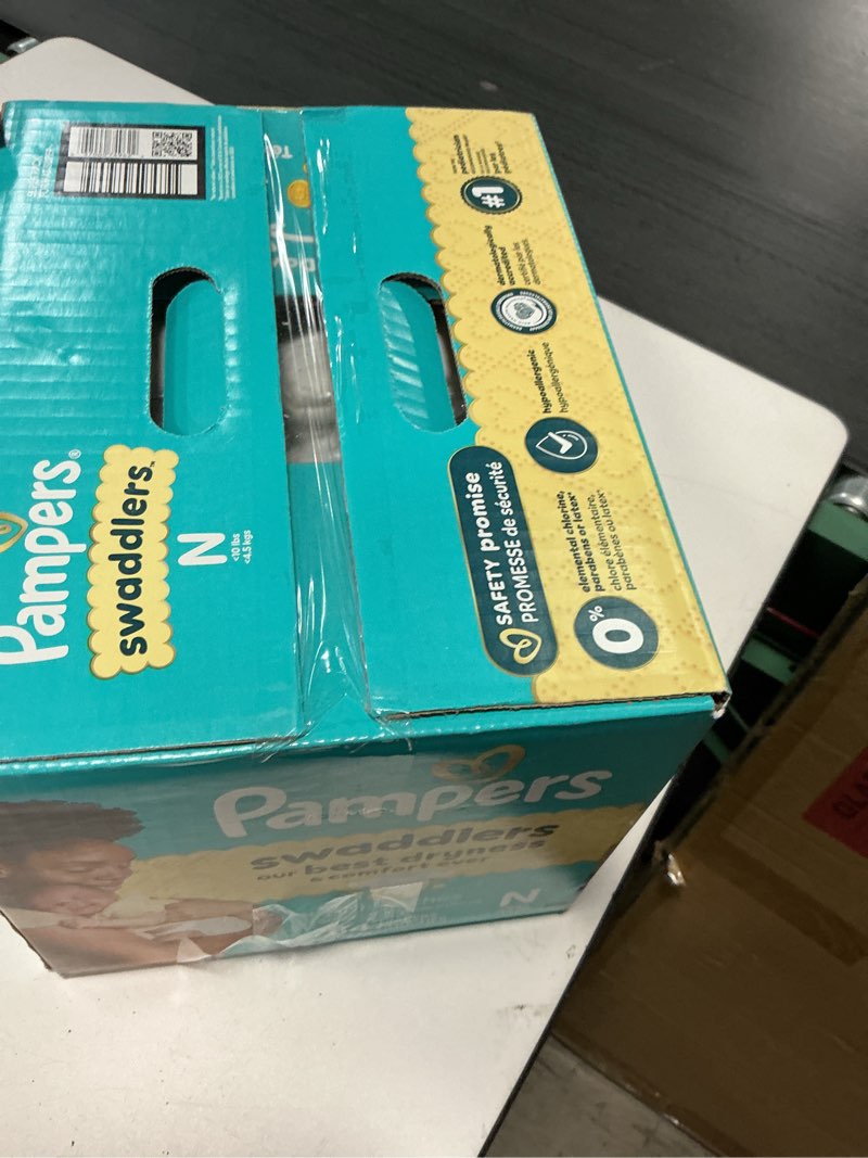 Condition photo showing New/Like New for pampers swaddlers diapers newborn - size 0, 84 count, ultra soft disposable baby diapers