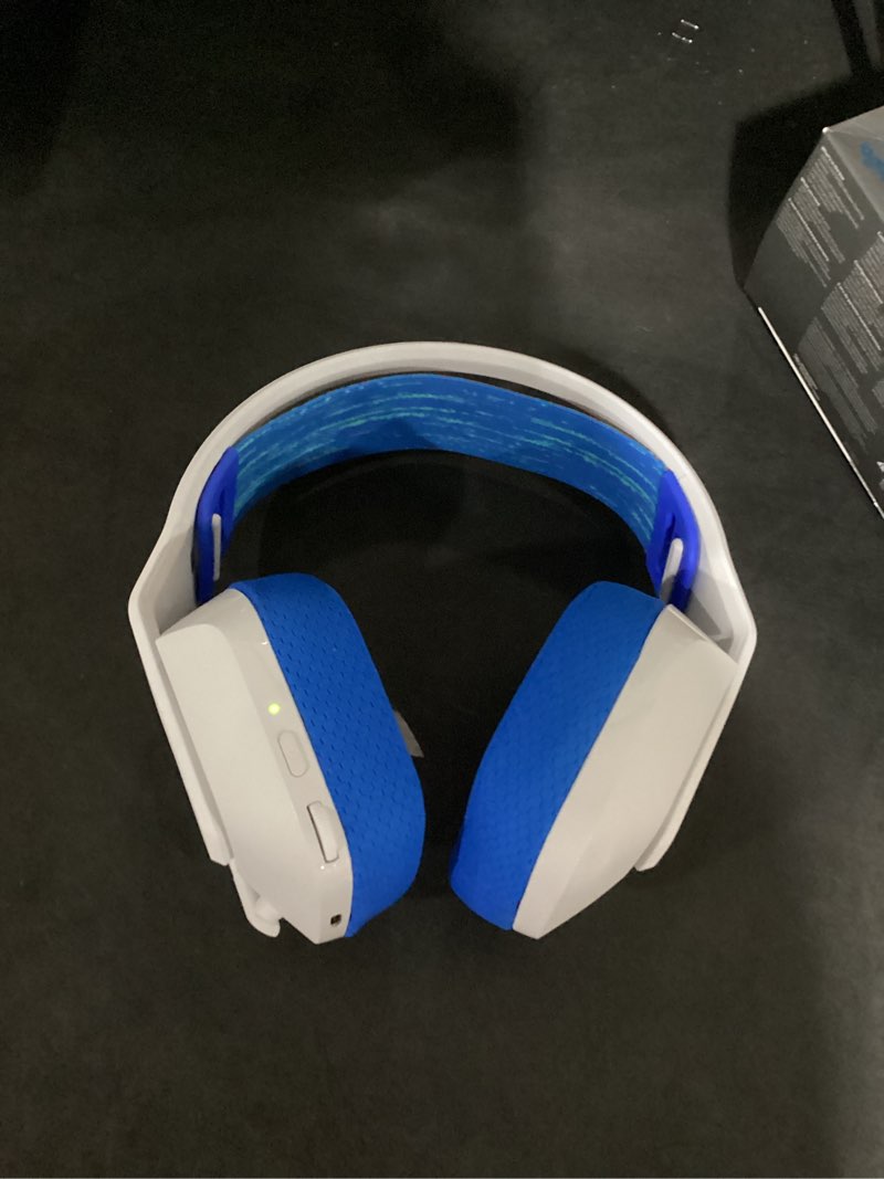 Condition photo showing Good Condition for logitech g535 lightspeed wireless gaming headset, plug & play, usb connection, white