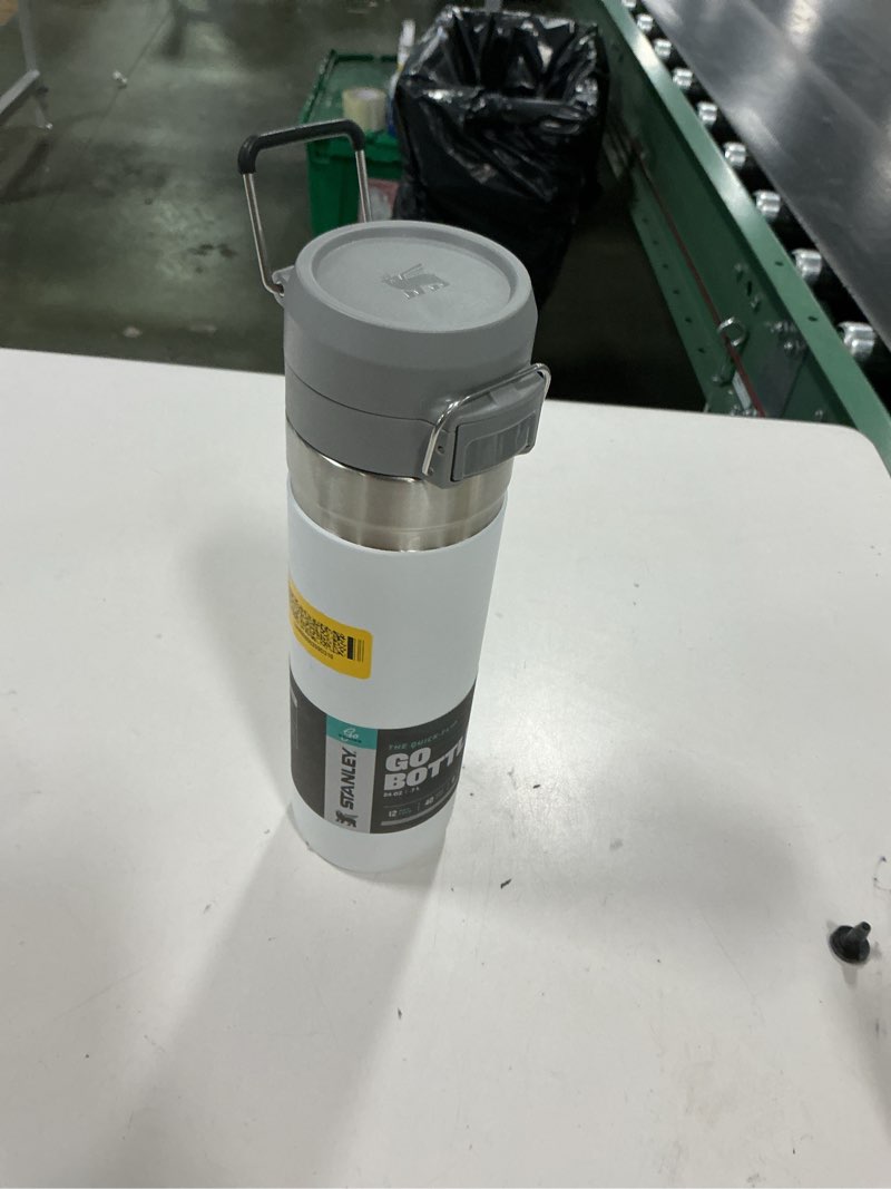 Condition photo showing Good Condition for Stanley Quick Flip GO Water Bottle 24 oz | Push Button Lid | Leakproof and Packable for Travel and Sports | Insulated Stainless Steel | BPA-Free | Polar