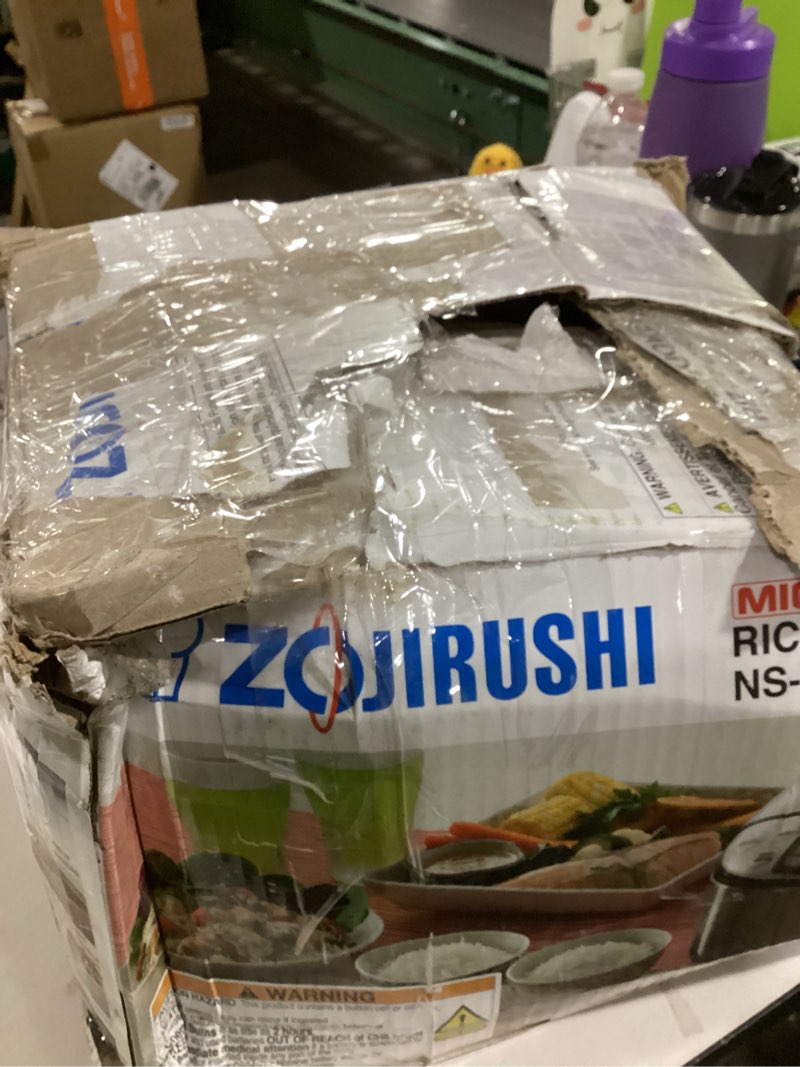 Condition photo showing As Is for Zojirushi NS-TSC10 5-1/2-Cup (Uncooked) Micom Rice Cooker and Warmer, 1.0-Liter 5.5 cups Rice Cooker