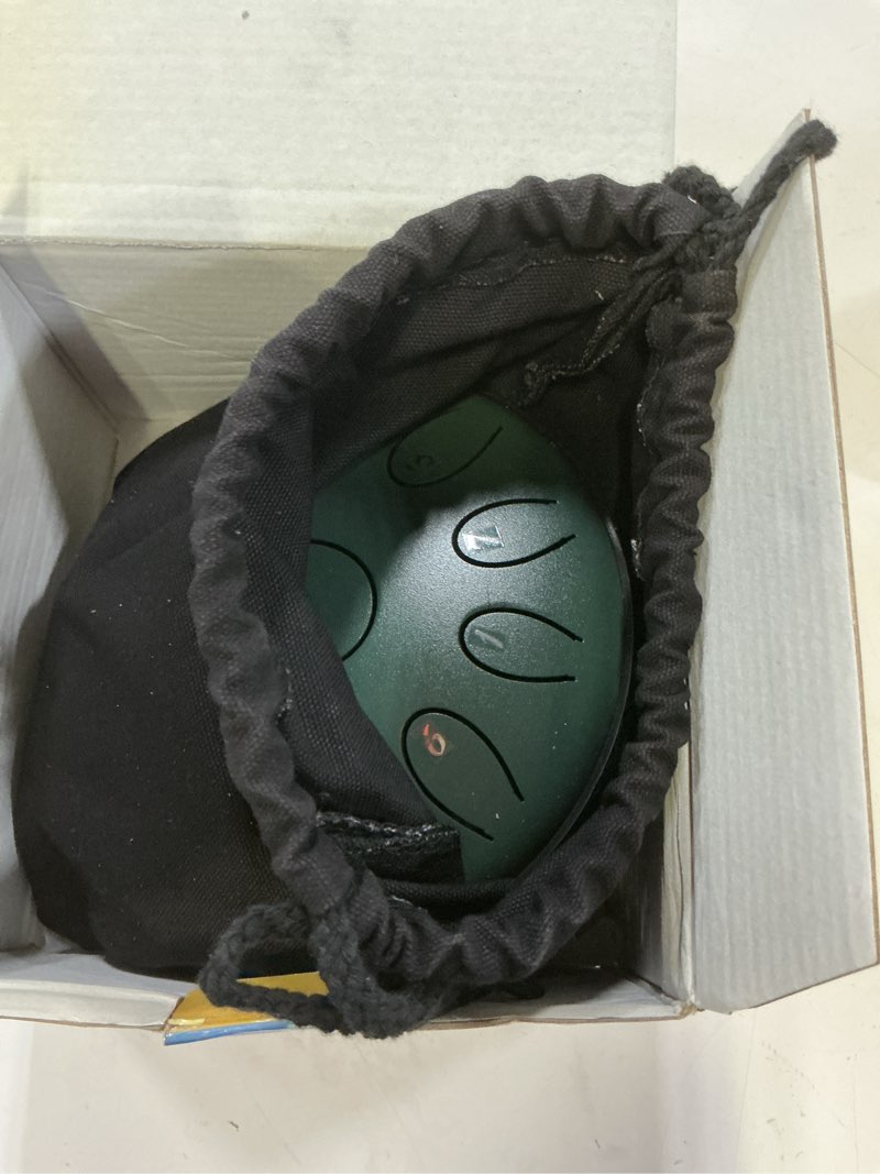 Condition photo showing Good Condition for ironkoi 11 notes 6 inches steel tongue drum set c key with travel bag  mallets  music book  finger picks percussion instrument for yoga meditation mus