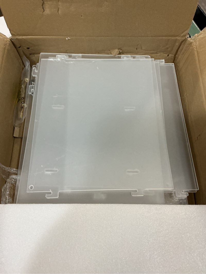 Condition photo showing Good Condition for clear acrylic 3-tier pastry display case with lid-countertop bakery bread box storage for cupcakes,desserts&cookies-11.8"x9.7"x15.8" home/commercial use