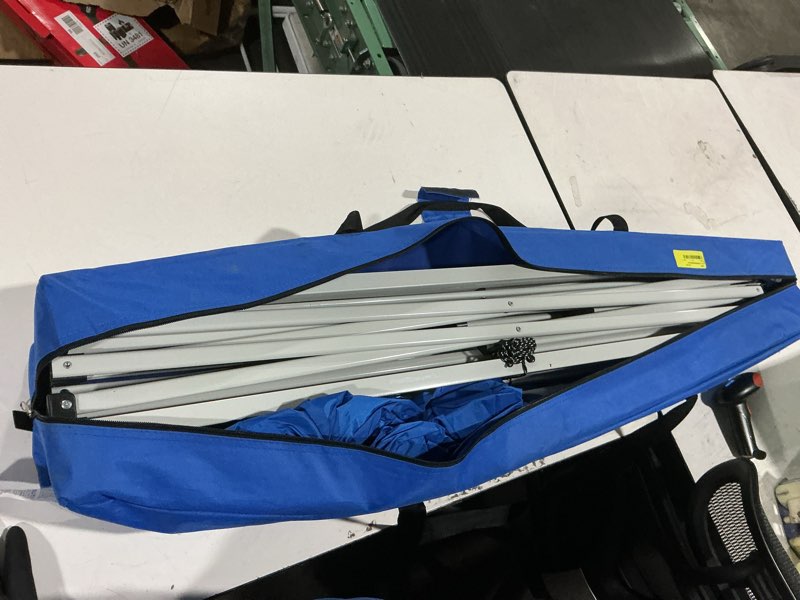 Condition photo showing Good Condition for ozark trail 10' x 10' instant slant leg pop-up canopy tent, blue
