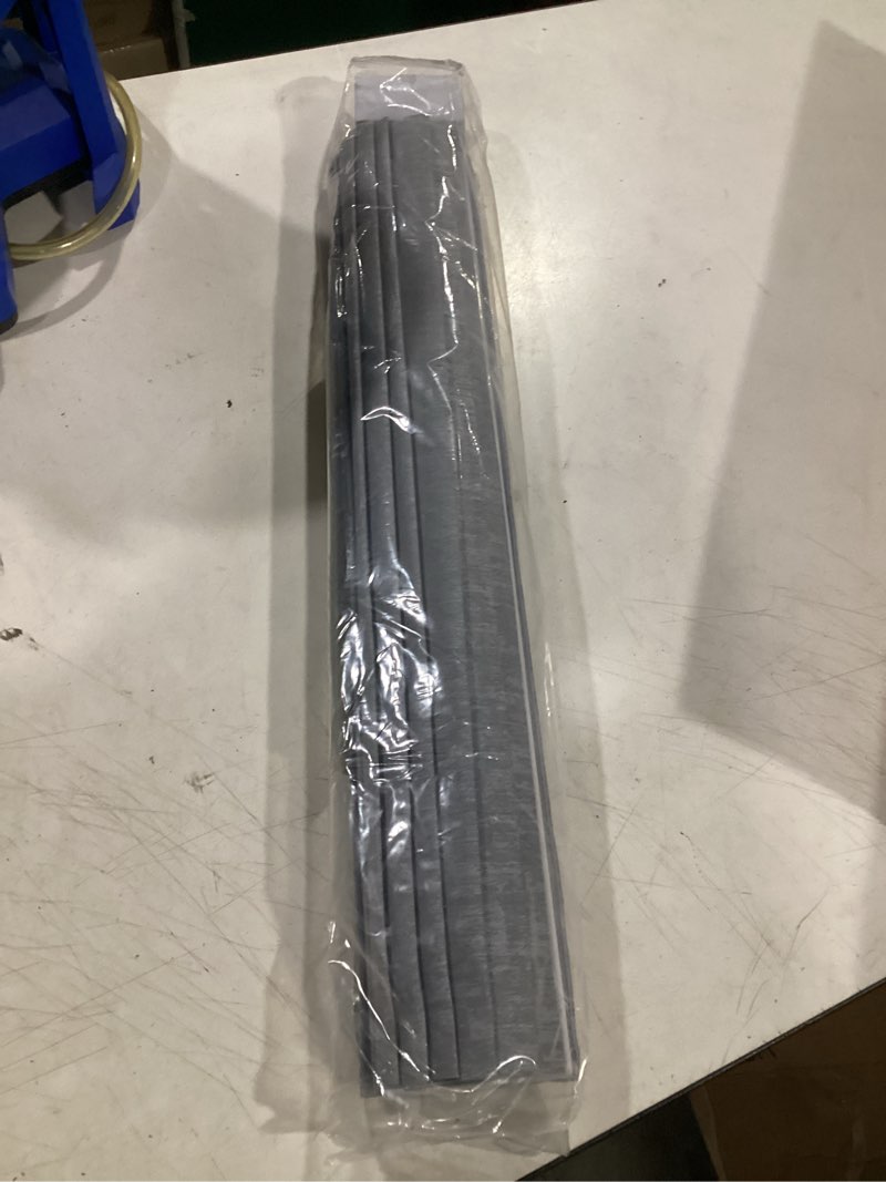 Condition photo showing Good Condition for lazblinds cordless roman shades for windows, 24" w × 60" h, grey | blackout room darkening thermal insulated window blinds lightweight fabric blinds for indoor windows blackout - grey 24" w × 60" h