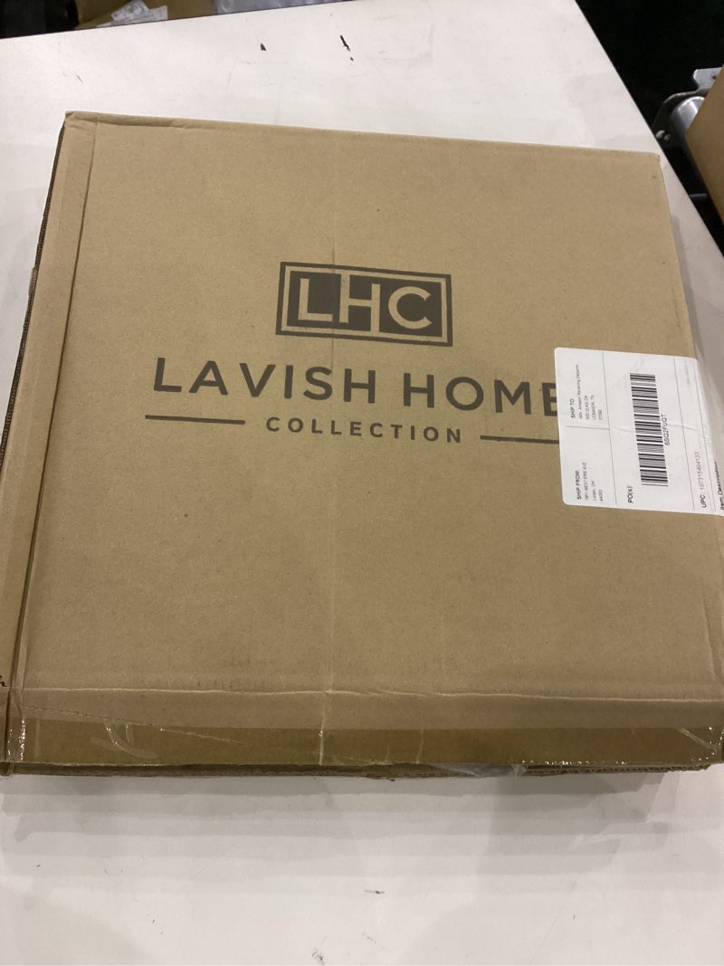 Condition photo showing Good Condition for Cocktail Tree Stand - 3-Tier Champagne Tower Holds 18 Stemware Glasses - For Wedding, Shower, or Engagement Party Decorations by Lavish Home (Gold)