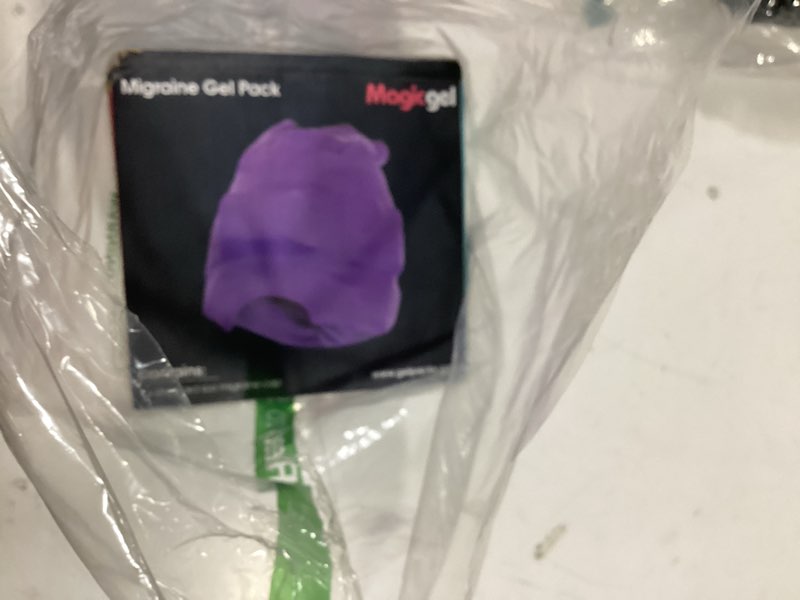 Condition photo showing Good Condition for magic gel migraine ice head wrap - real migraine & headache relief | the original headache cap | cold, comfortable, dark & cool; endorsed by physicians, loved by thousands - purple gel pack purple