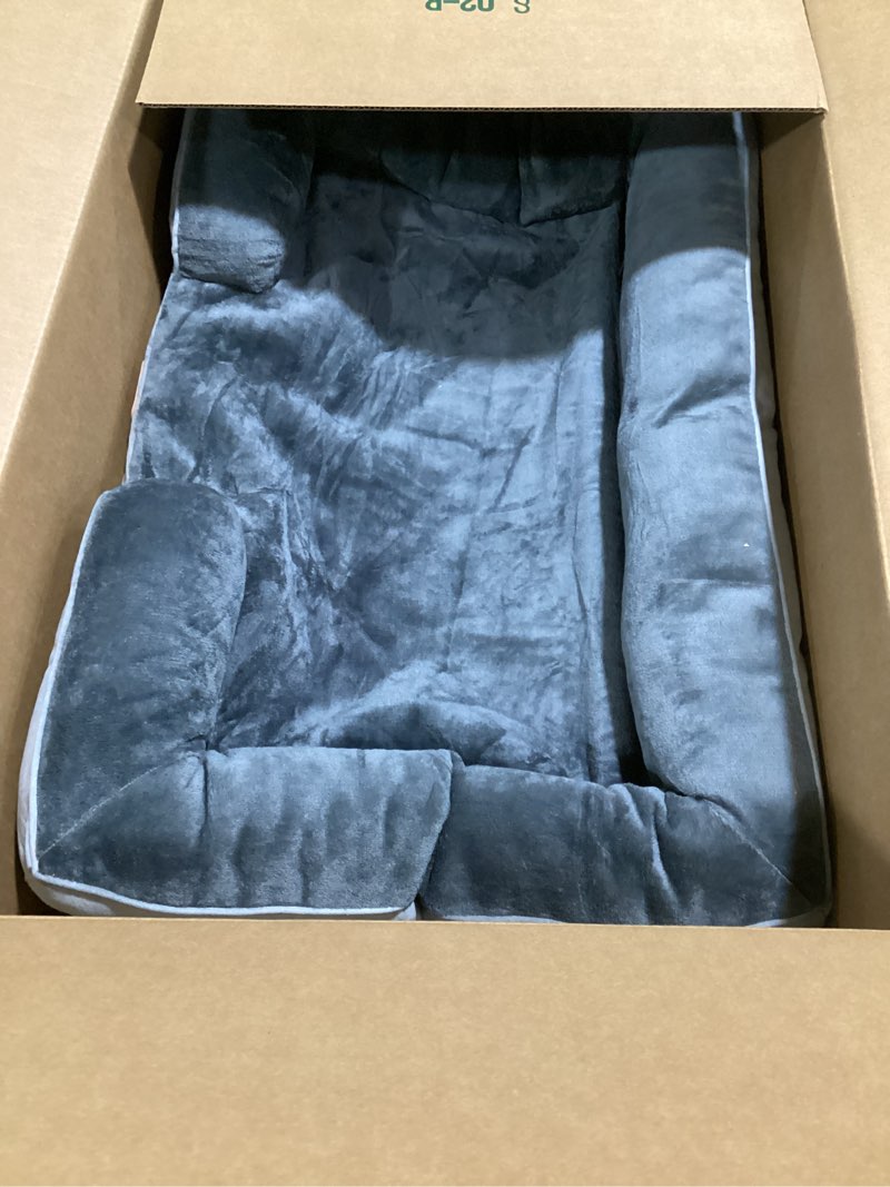 Condition photo showing Good Condition for Bedsure Orthopedic Dog Beds Large Sized Dog - Washable Large Dog Cat Bed Waterproof, Comfort Dogs Couch Sofa with Washable Removable Cover, Pet Bed with Nonskid Bottom, Grey, 35" 35"L x 25"W x 6.5"Th Grey