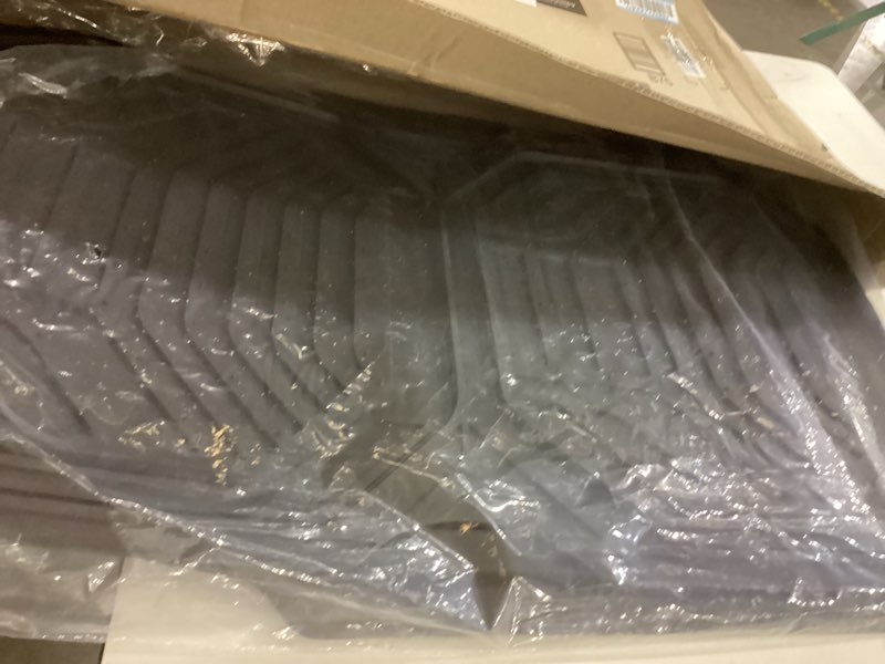 Condition photo showing New/Like New for PIC AUTO Heavy Duty Rubber Floor Mats, Purple Aluminum Film Car Mats Set, Front and Rear Car Mats with Anti-Slip Backing, All Weather Protection, Trim-to-Fit for Automotive SUV, Sedan, Van