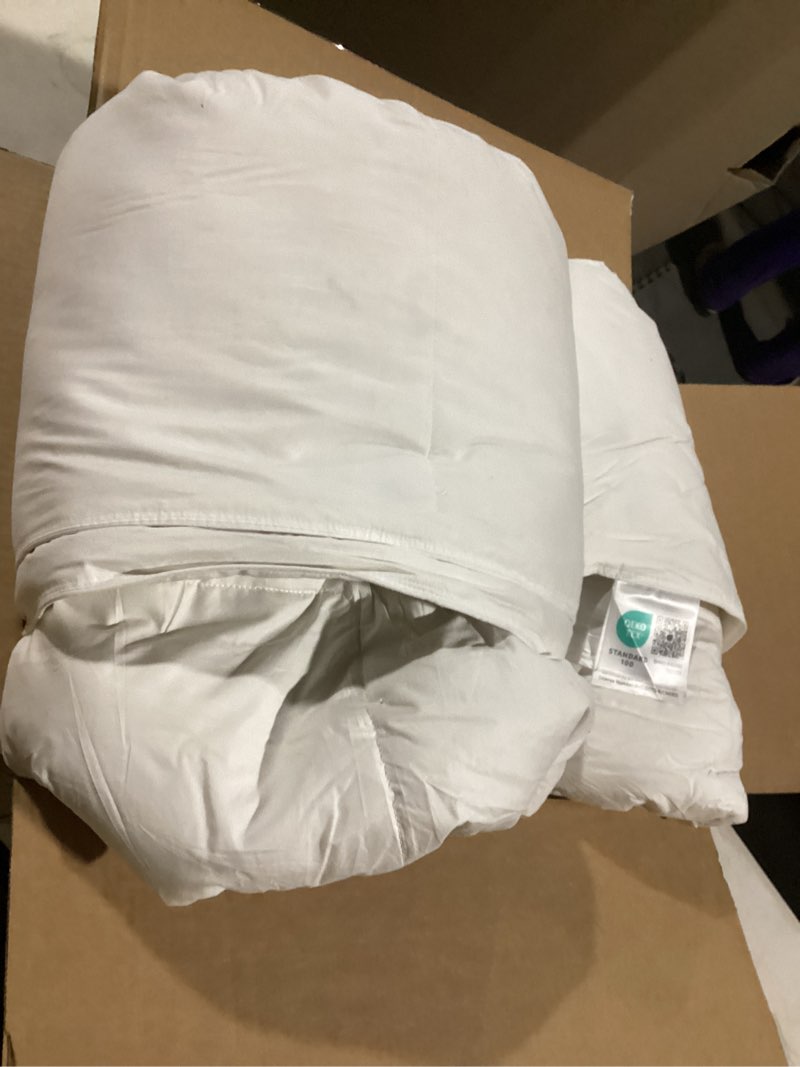 goose feather down comforter california king size,100% organic cotton duvet insert,all-season luxury duvet insert with baffle box design, 750+fill power hotel collection bedding comforter