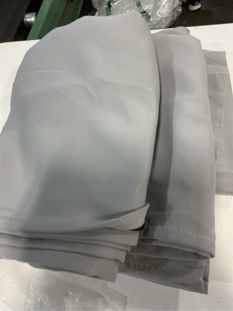 Condition photo showing Good Condition for NICETOWN Full Shade Curtain Panels, Pair of Energy Smart & Noise Blocking Out Blackout Drapes for Dining Room Window, Thermal Insulated Guest Room Lined Window Dressing(Silver Grey, 55 x 78 inch)