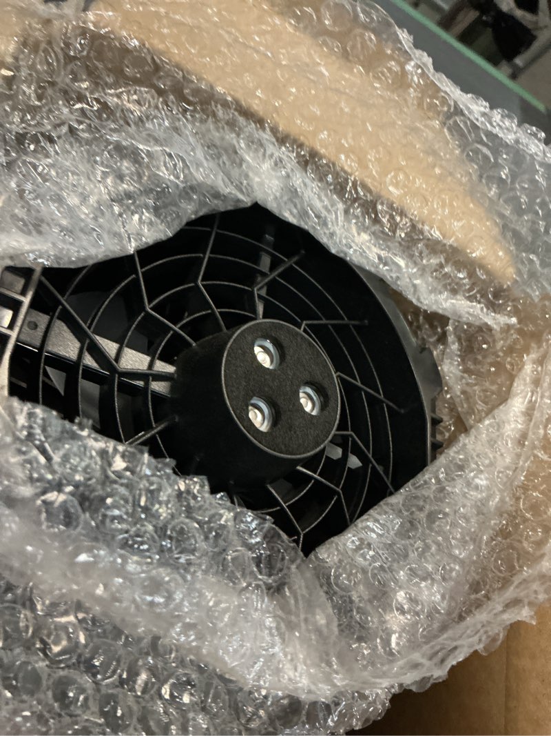 Condition photo showing Good Condition for 2026 new portable misting fan with 30000mah rechargeable battery, 120° auto oscillating battery powered fan, 4 speeds spray fan with led ambient light for camping, patio, outdoor, travel (black)