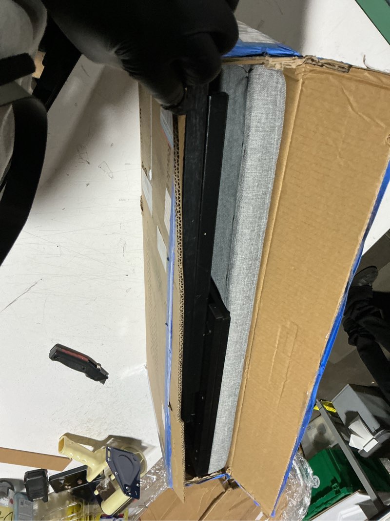 Condition photo showing Good Condition for Shoe Rack Bench with Cushion,2 Tiers Shoe Bench with Flip-Top Storage,Wood Shoe Rack for Entryway, Hallway, Bedroom, Front Door Entrance (Black)