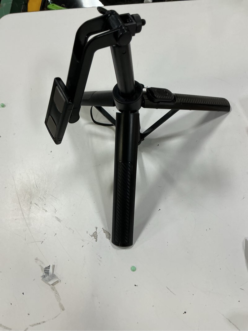 Condition photo showing Good Condition for selfie stick travel tripod for cell phone with remote control and phone holder, extendable selfie stick for iphone, iphone tripod for video recording, 50 inch, black 50 inch black