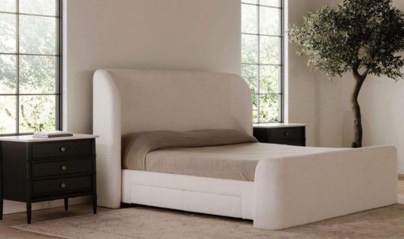 Moe's Home Collection Sophia Bedroom Set in Cream(incomplete box 4/6)