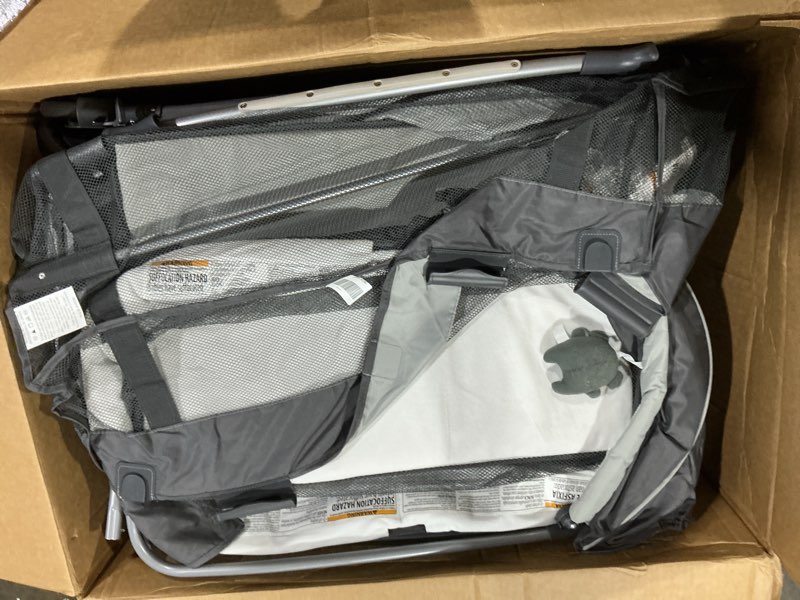 Condition photo showing As Is for graco pack ’n play travel dome lx playard – raised travel bassinet, uv?50 canopy, changer & storage, astin