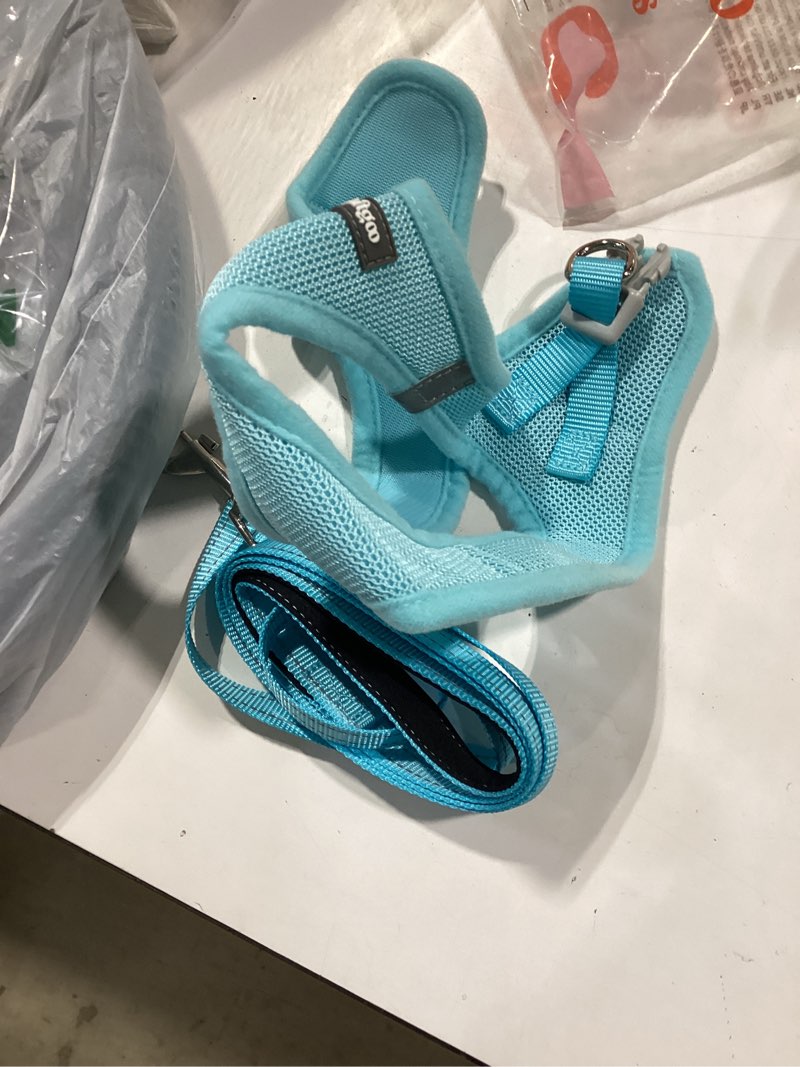 Condition photo showing Good Condition for rabbitgoo dog harness small sized and leash set, step in soft light puppy vest, breathable mesh pet 