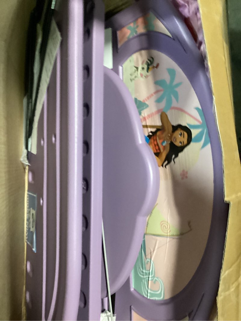 Condition photo showing Good Condition for delta children - disney princess sleep and play toddler bed with tent, purple/pink princess toddler bed