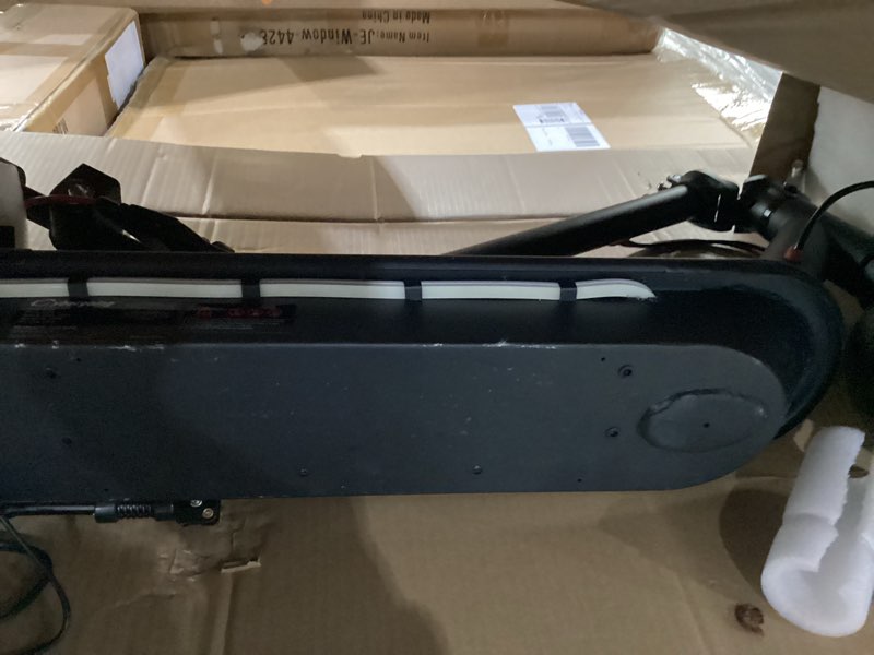 Condition photo showing As Is for Electric Scooter with 430W Peak Motor for Adults, 10" Shock Absorbing Tires, Up to 17-Mile Range & 19MPH Speed Portable Folding Commuting E Scooter with Dual Breaking System, Seat Optional