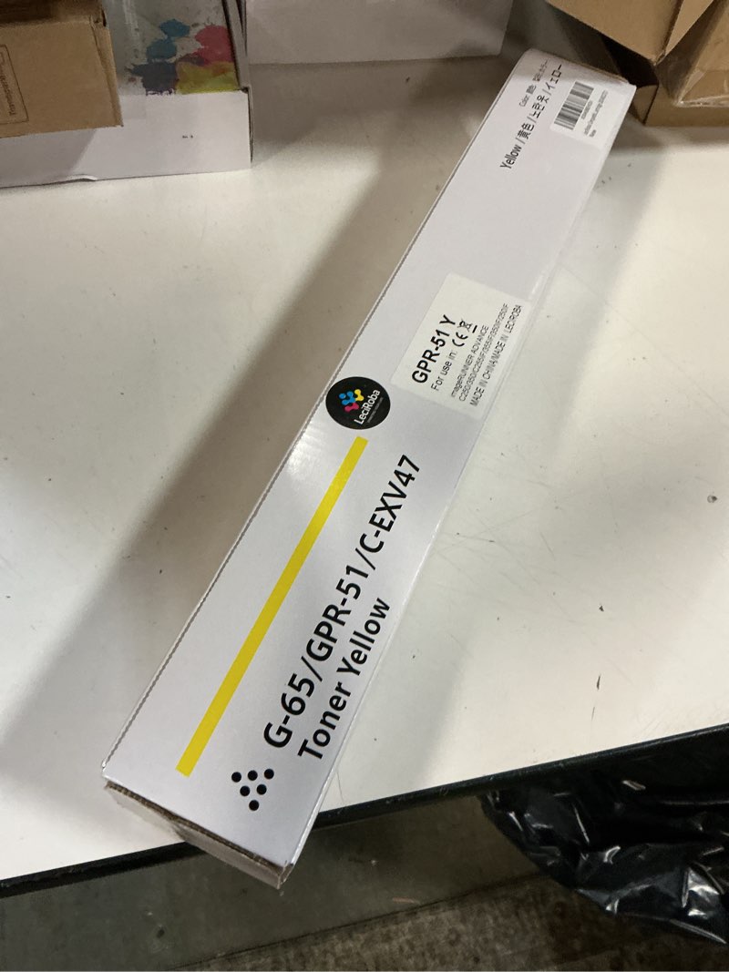 Condition photo showing New/Like New for leciroba remanufactured gpr-51 gpr51 yellow toner cartridge replacement for canon gpr-51 8519b003aa yellow toner cartridge for canon imagerunner advance c250 c250if c350 c350if printer (1-pack)