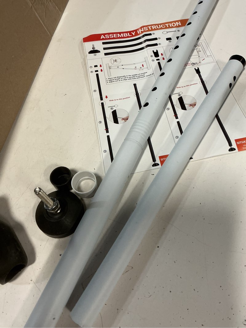 Condition photo showing As Is for sliding door security lock,heavy-duty hotel safety lock stick | reinforced non-slip jammer, anti-theft blocking stick for basement home rental property