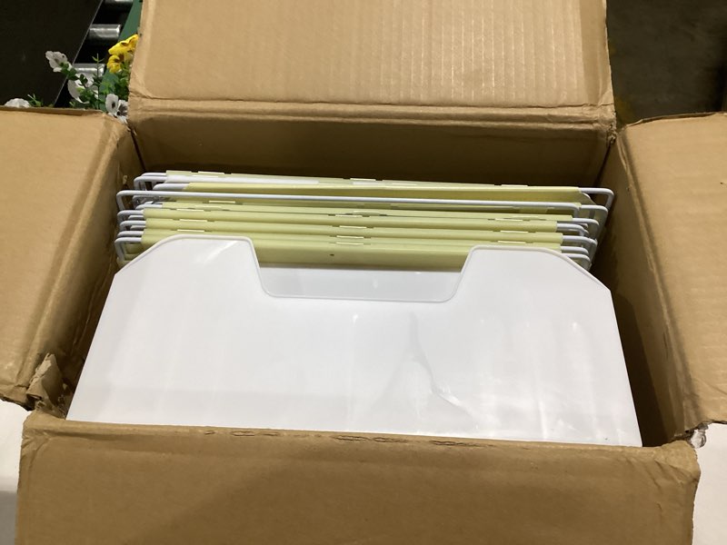 Condition photo showing As Is for cat cage with litter box | detachable metal, transparent window, diy zones | cat enclosure indoor playpen for 1-3 cats, ferret, small animal dog cages 41" l x 18" w x 28" h 41.0"l x 18.0"w x 28.0"h white 2 layer