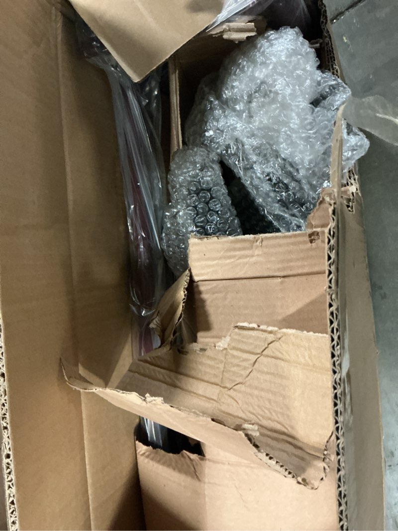 Condition photo showing New/Like New for medline heavy-duty steel bariatric rollator with 8in wheels 400lbs burgundy 1ct
