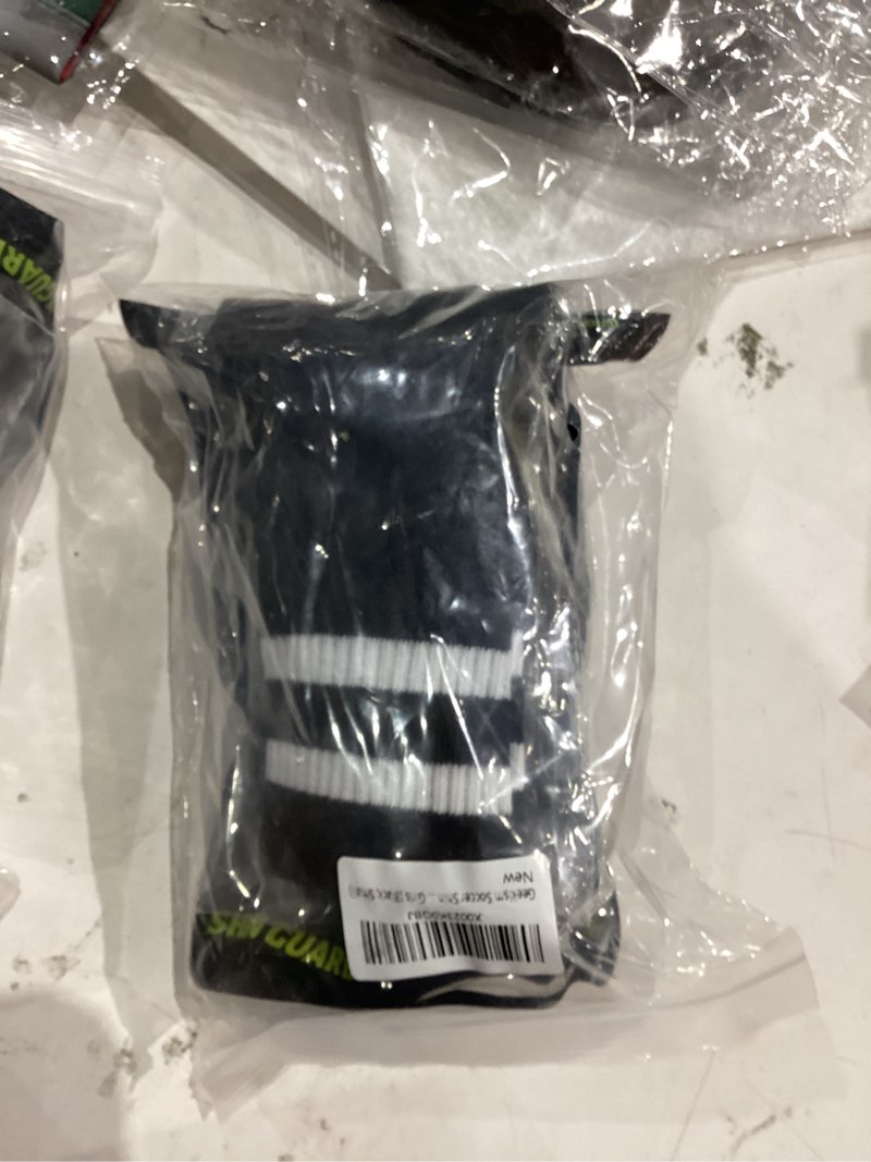 Condition photo showing New/Like New for Soccer Shin Guards for Youth Kids Toddler, Protective Soccer Shin Pads & Sleeves Equipment - Football Gear for 3 5 4-6 7-9 10-12 Years Old Children Teens Boys Girls Black 1 Pack Soccer Shin Guards + Socks S 3'3 - 3'10 Tall