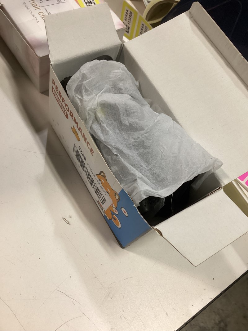 Condition photo showing Good Condition for QUMY Dog Shoes for Large Dogs, Medium Dog Boots & Paw Protectors for Winter Snowy Day, Summer Hot Pavement, Water-Resistant in Rainy Weather, Outdoor Walking, Indoor Hardfloors Skid-Resistant Sole Black Size 6: 2.6''x3.0''(W*L) (Pack of 4)