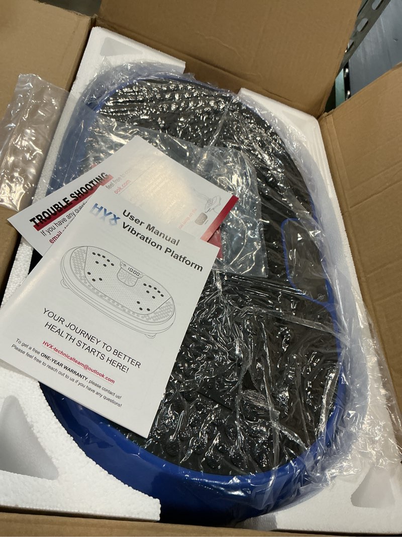 Condition photo showing Good Condition for vibration plate exercise machine, vibrating fitness platform for lymphatic drainage, full body shaker workout equipment, bluetooth power shaping vibrate plate, board sport for home exercise gym