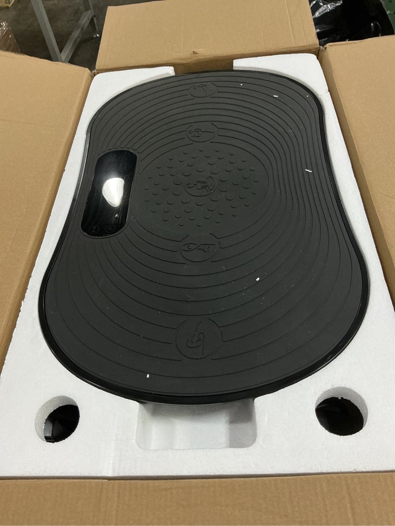 Condition photo showing Good Condition for merach vibration plate exercise machine, vibrating platform for lymphatic drainage weight loss muscle activation, full body home exercise equipment with led touch screen bluetooth pull cord
