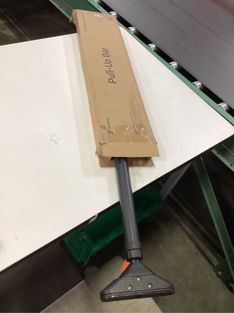 Condition photo showing Good Condition for Sportneer Pull Up Bar: Strength Training Chin up Bar No Screws - Adjustable 29.5''-37''(75-94cm) Width Locking Mechanism Pull up Bar for Doorway - Max Load 440lbs for Home Gym Upper Body Workout, Non-slip